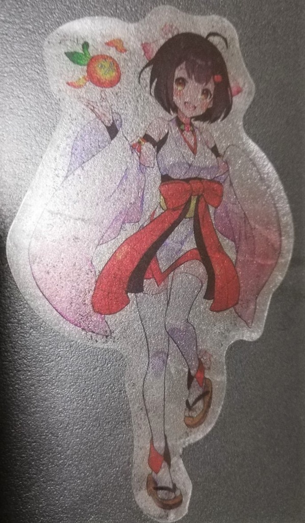 青森りんこ立ち絵クリアステッカー