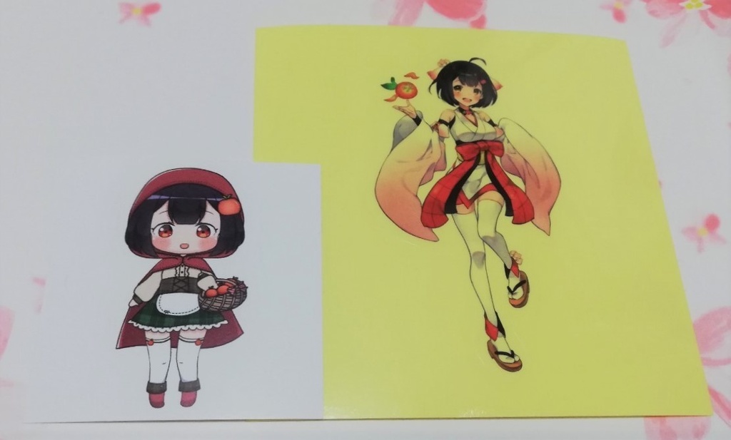 【赤ずきんりんこ誕生記念🎂✨】ぷちぷら赤ずきんりんこステッカー🍎🍏