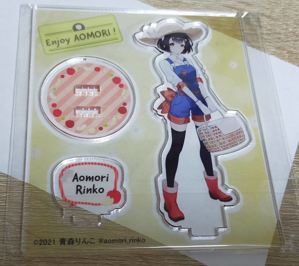 【農家りんこ】アクリルフィギュアプレート