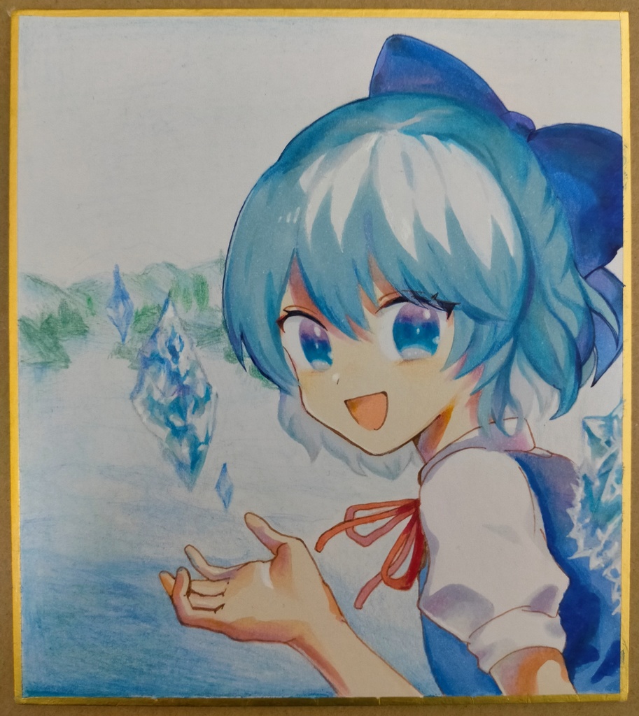 ミニ色紙 チルノ