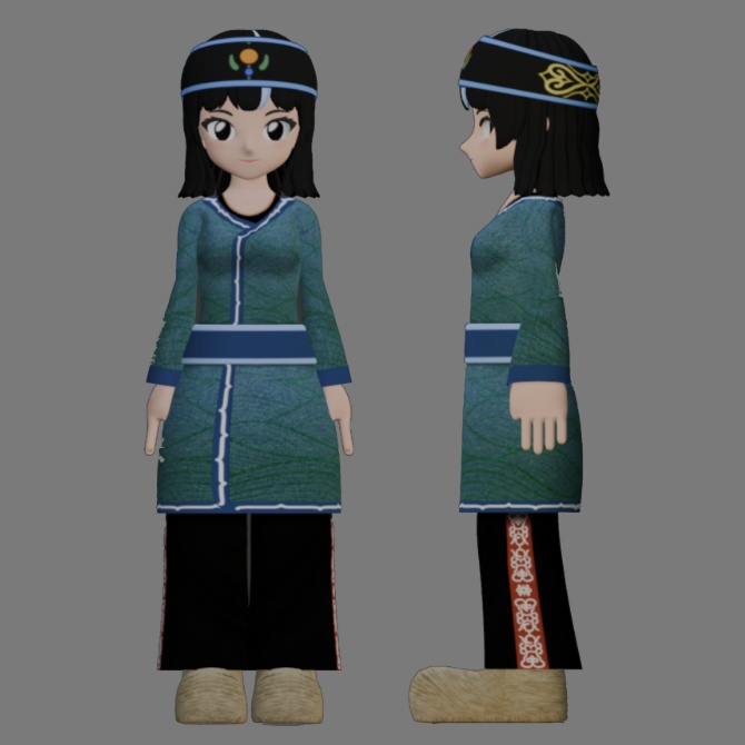 【Folk Attire】アイヌ-Aynu-【民族衣装】