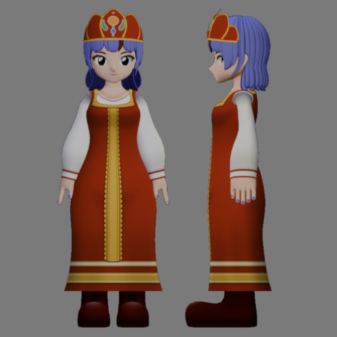 【Folk Attire】サラファン-Sarafan-【民族衣装】