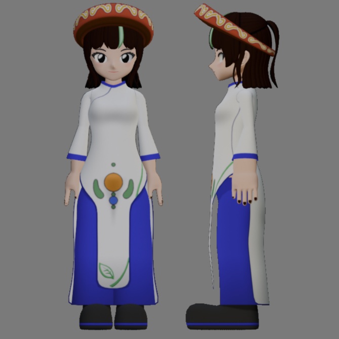 【Folk Attire】アオザイ-Ao dai-【民族衣装】