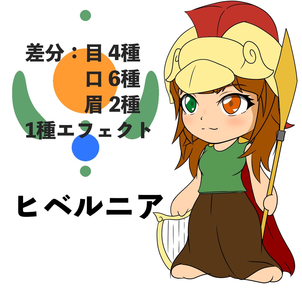 ヒベルニア【差分付きゆっくり風世界各国象徴キャラ02】