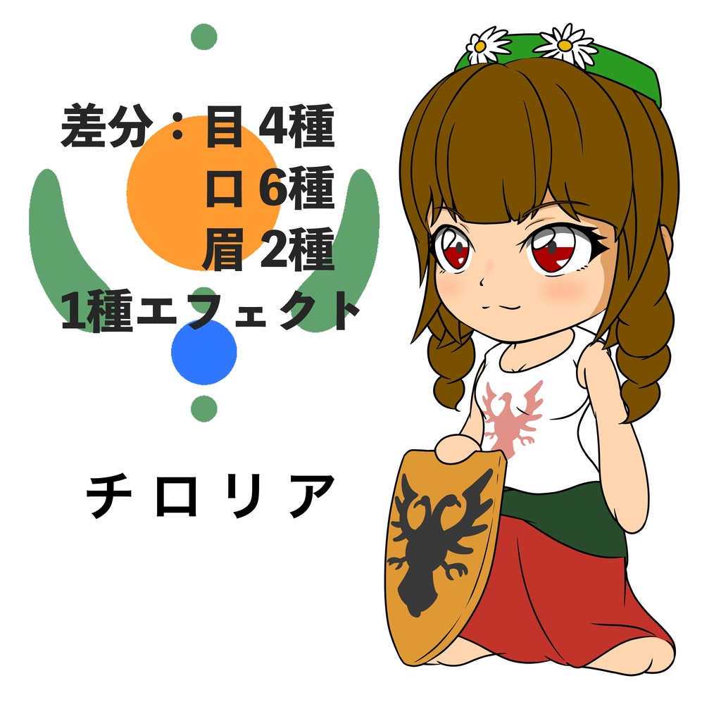 チロリア【差分付きゆっくり風世界各国象徴キャラ08】