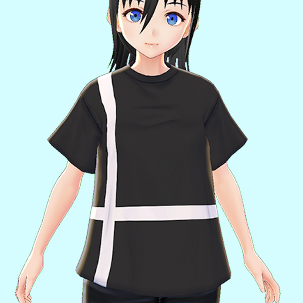 【VRoid】シンプルTシャツ01