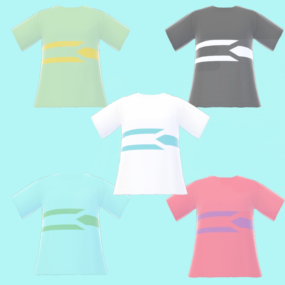 【VRoid】シンプルTシャツ04