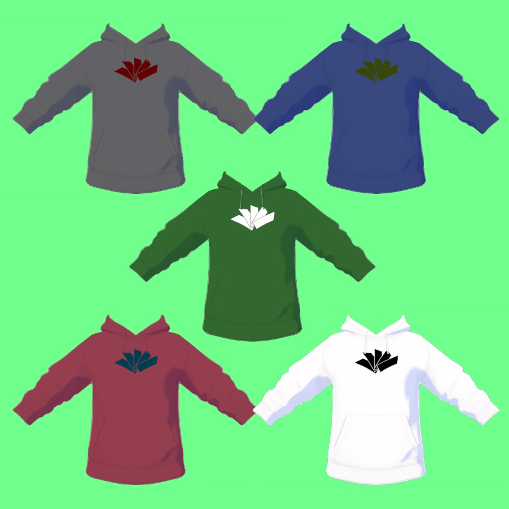 【VRoid】ロゴパーカー02