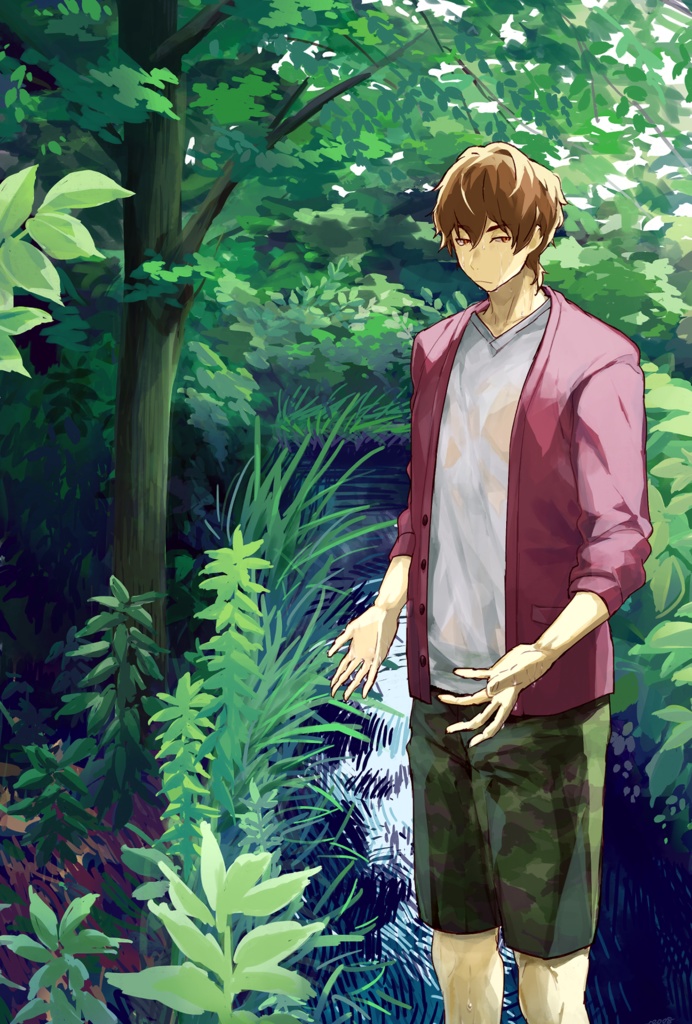 3Dポストカード：GREEN