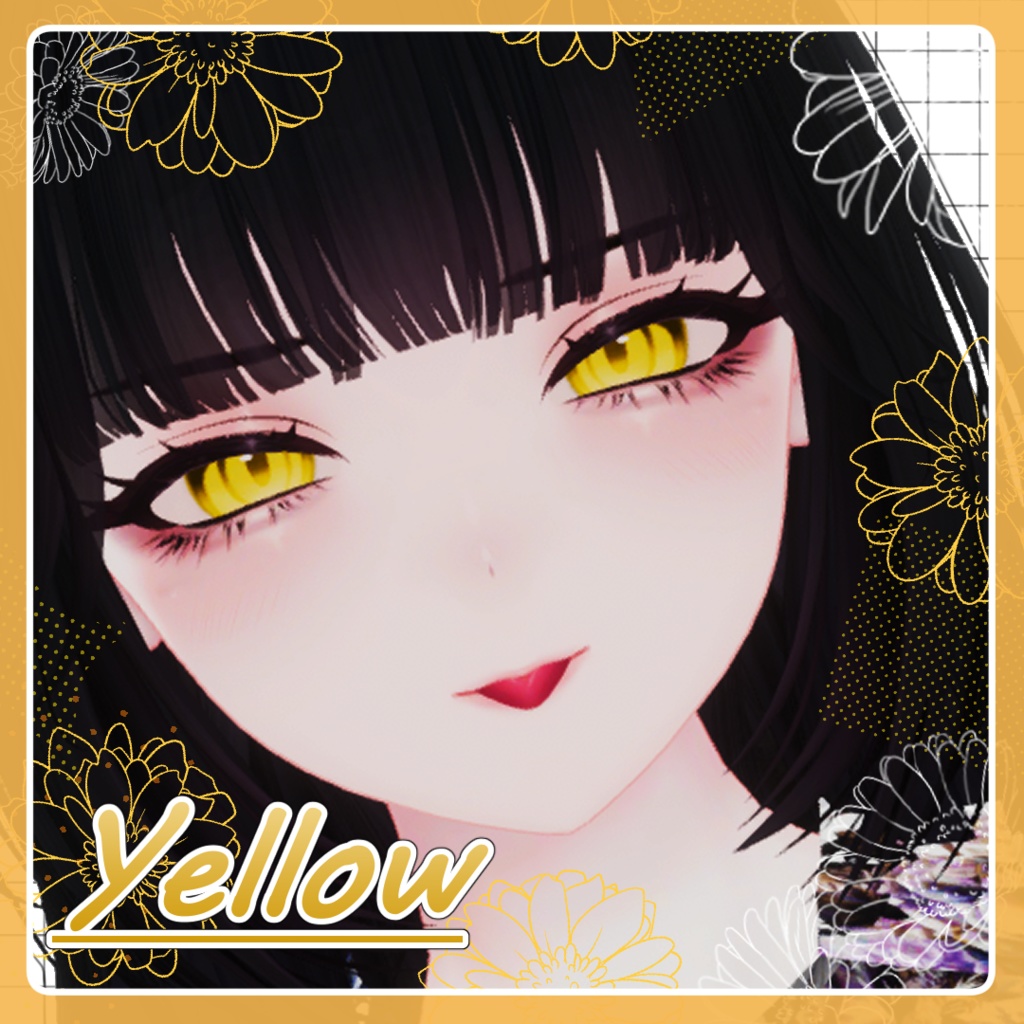 【しゅあん/Shuanちゃん 専用】Eye Texture🐾Simple Cat🐈️【単色12種/オッドアイ12種】