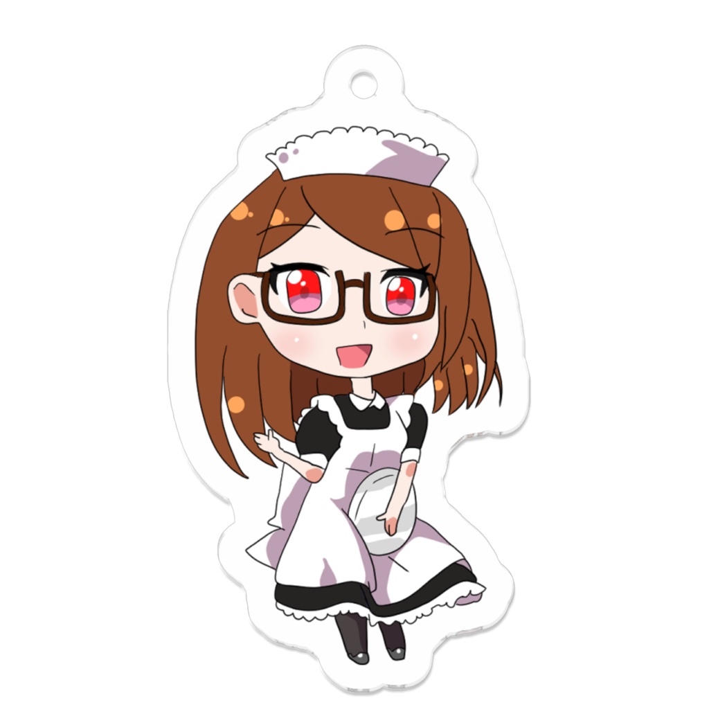 諏訪っ子 アクリルキーホルダー(メイド服ver)