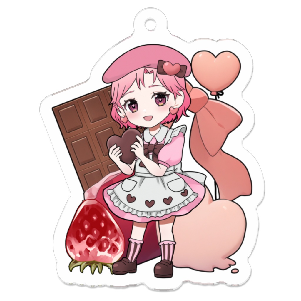 バレンタインアクキー(裏面コーティングあり)