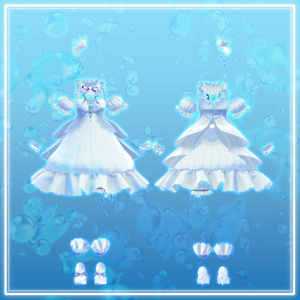 AquariumSoda【アバター向け衣装 MA対応】〈9アバター対応〉