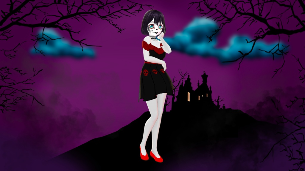 Kat - Katrina model for Vroid ( Halloween )