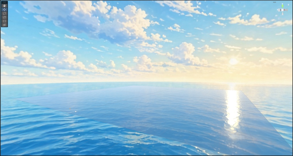 【VRChat / Unity】Sky & Ocean Set - Mediterranean Day【絵本風・地中海・昼空】