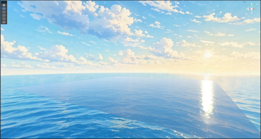 【VRChat / Unity】Sky & Ocean Set - Mediterranean Day【絵本風・地中海・昼空】