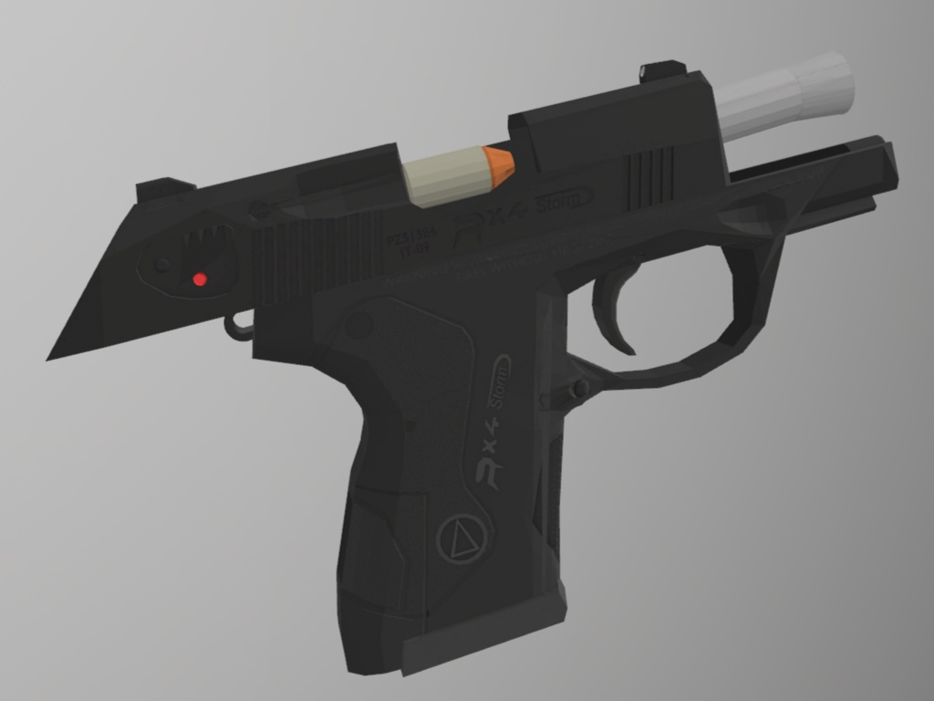 【無料・MA&PB設定済み】PX4サブコンパクト(.40口径)風ハンドガン【VRChat】