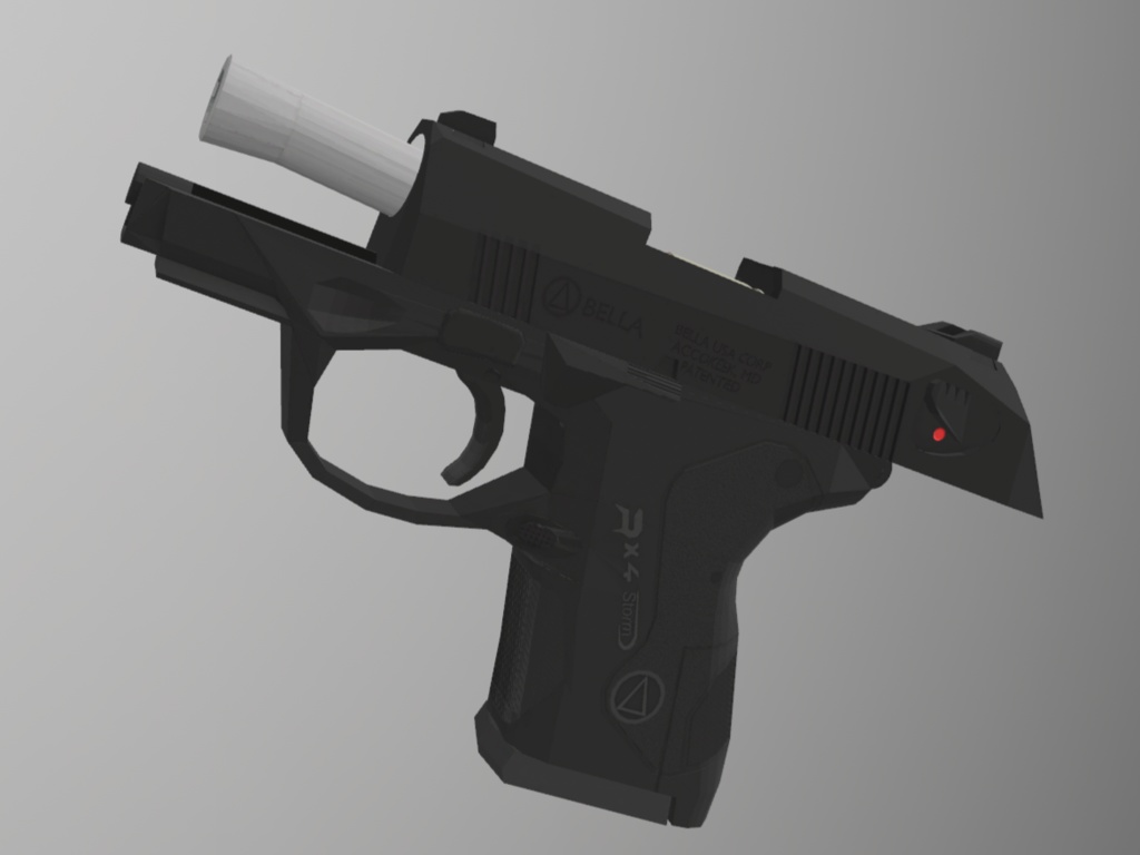 【無料・MA&PB設定済み】PX4サブコンパクト(.40口径)風ハンドガン【VRChat】