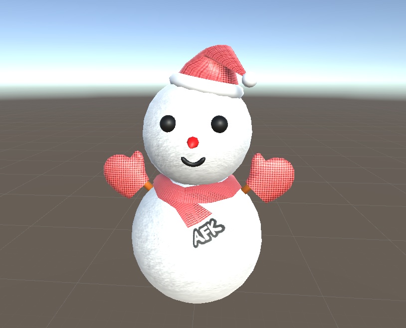 無料だよ！【3Dモデル】AFKスノーマン(AFK_Snowman)[FBX形式]