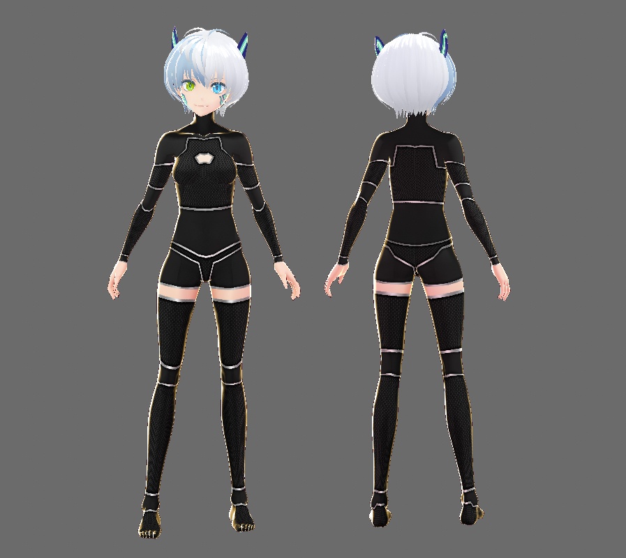 【VRoidテクスチャ素材】強化プロテクタースーツ【PT-0】
