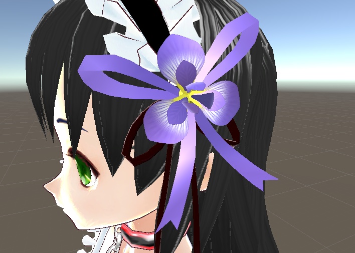 【3Dモデル】アヤメリコ(フラワーリボン)【FBX形式】