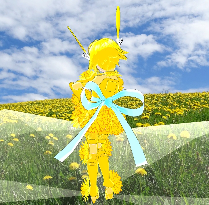 ただいま50%OFF!【VRM】擬人化オートマタ『たんぽぽ』