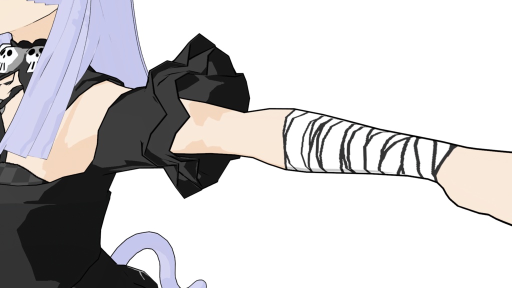 【VRM】闇の魔女猫 Dark witch cat【3Dアバター】