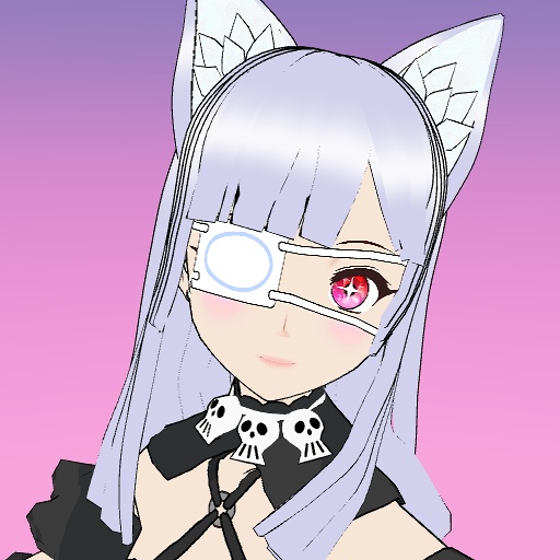 【VRM】闇の魔女猫 Dark witch cat【3Dアバター】