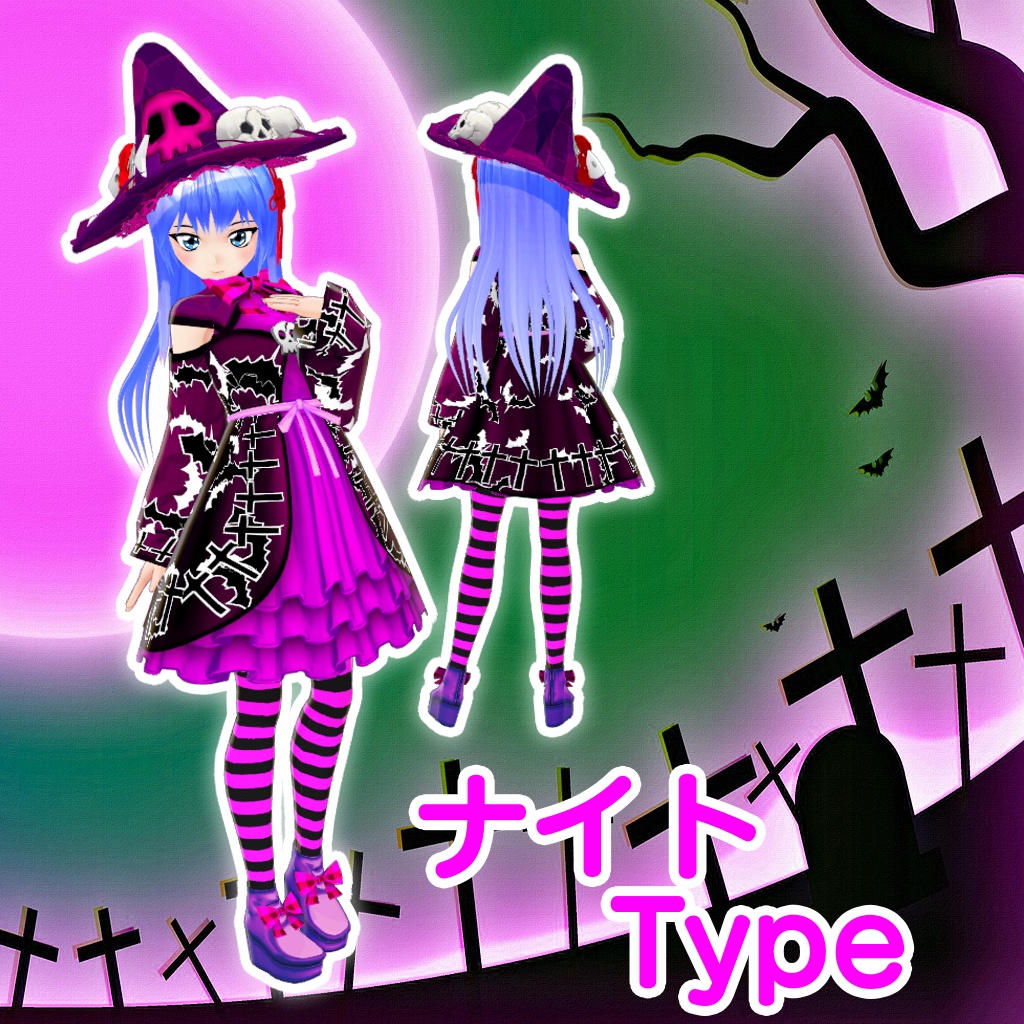 【VRoid】ハロウィン大好き魔女っ娘【VRM】
