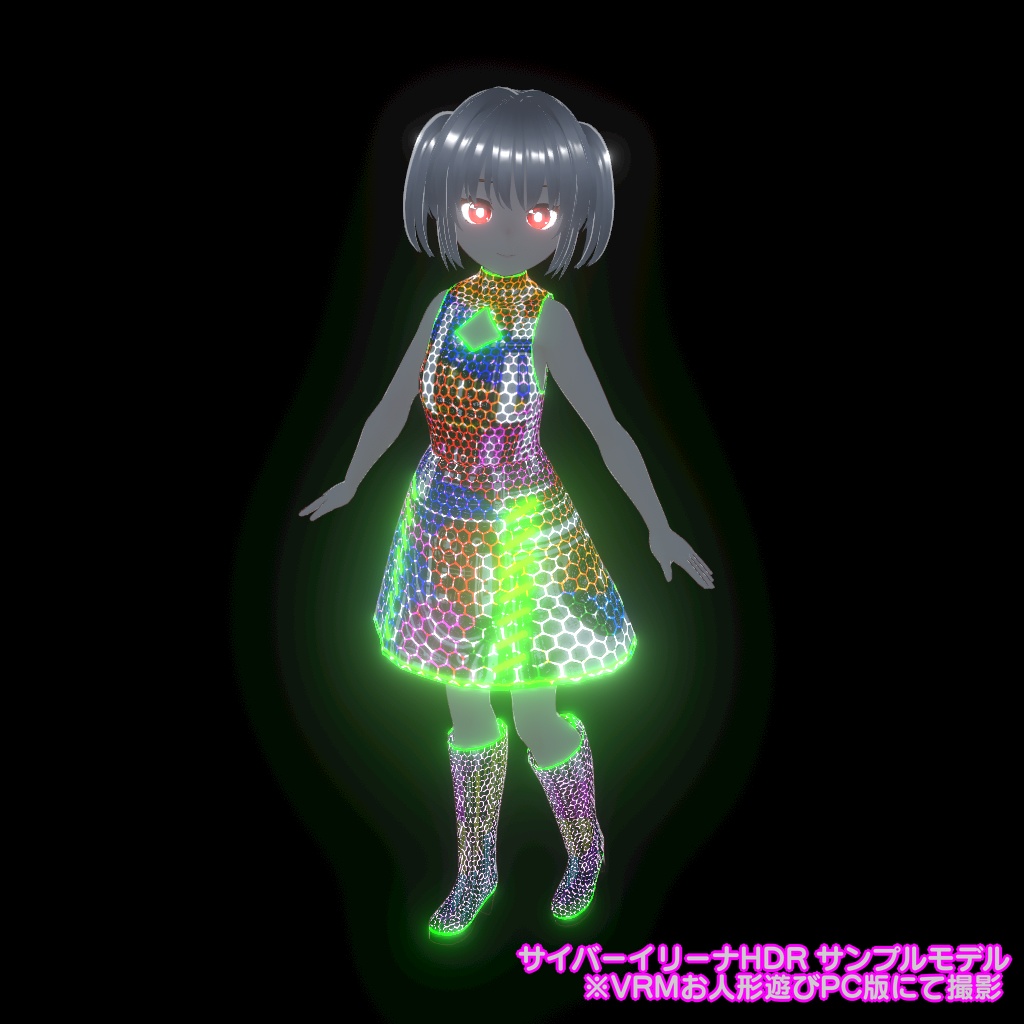 【VRoid】サイバーヘキサ素材【テクスチャ素材】