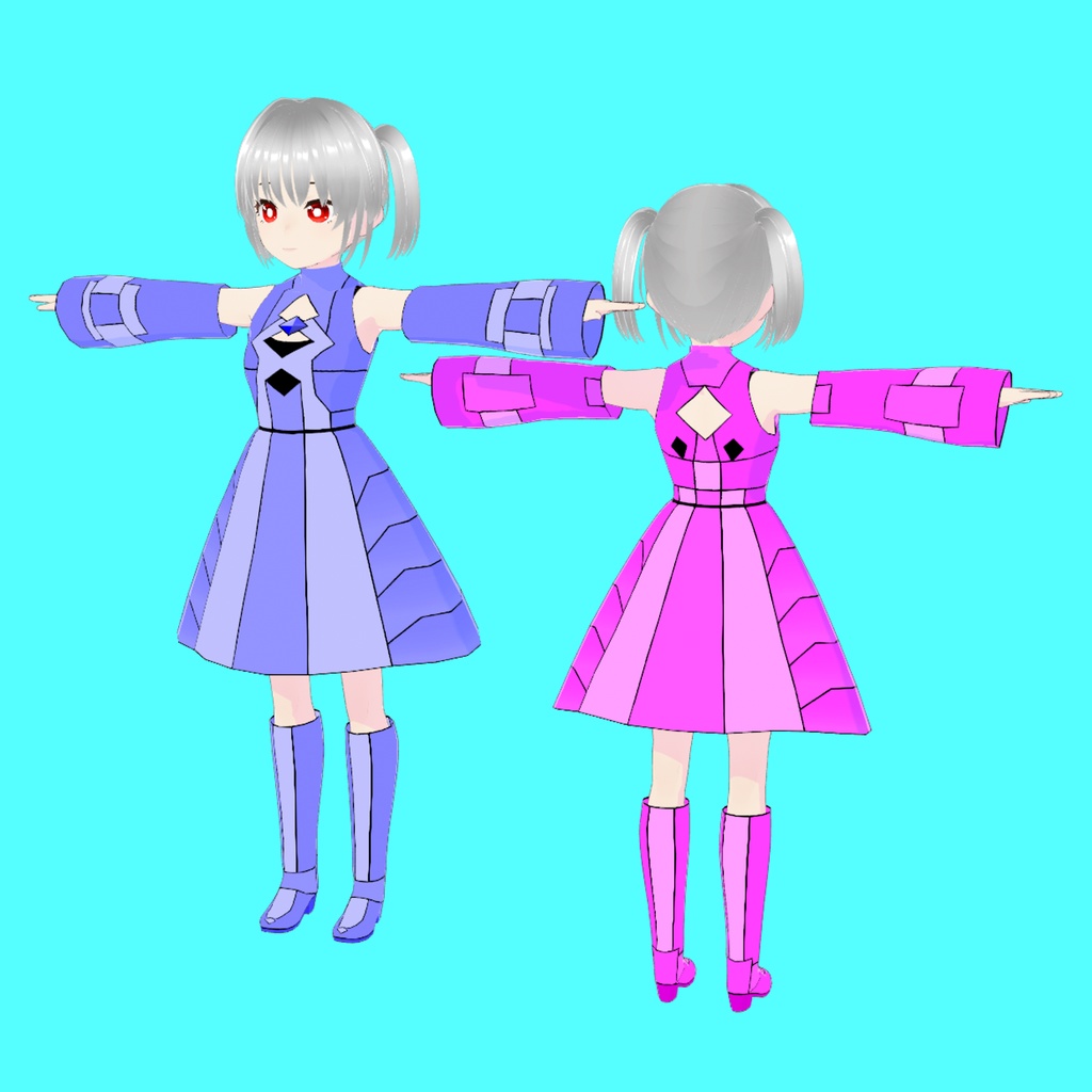 【VRoid】サイバー風素材Type2【テクスチャ素材】