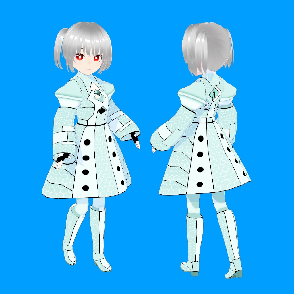 【VRoid】サイバー風素材Type3【テクスチャ素材】