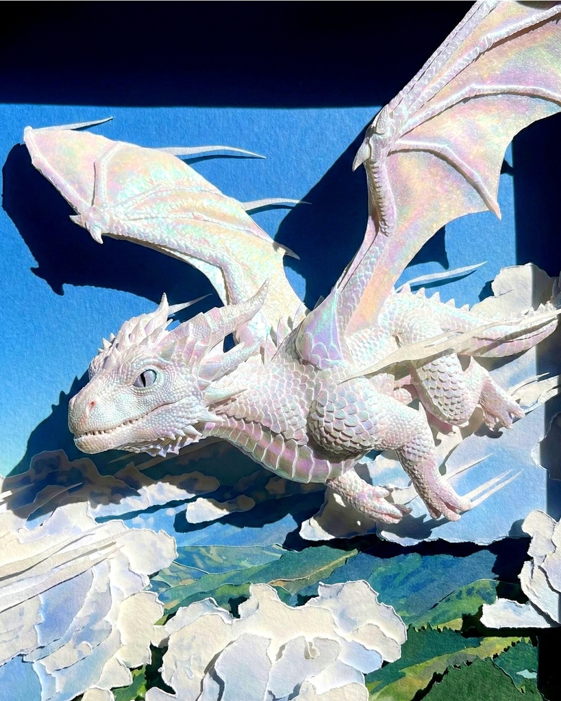Aiイラスト ホワイトドラゴン