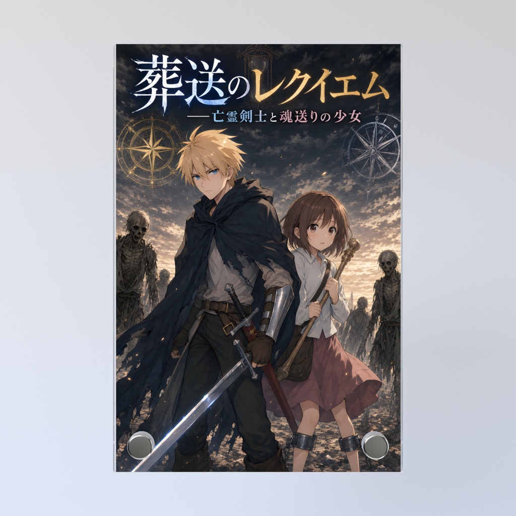 漫画・葬送のレクイエム アスターとメル、アクリルフォトパネル