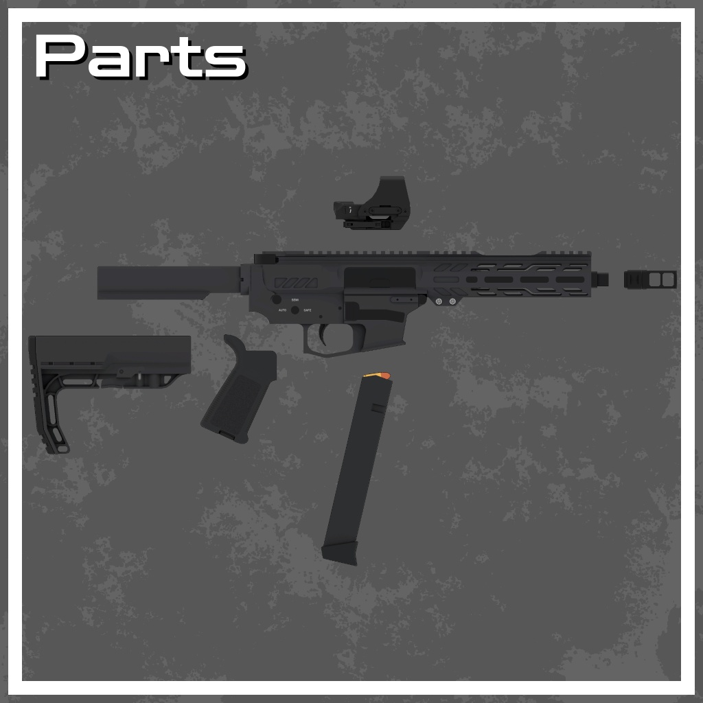 【VRChat】FR-9 PCC【サブマシンガン】