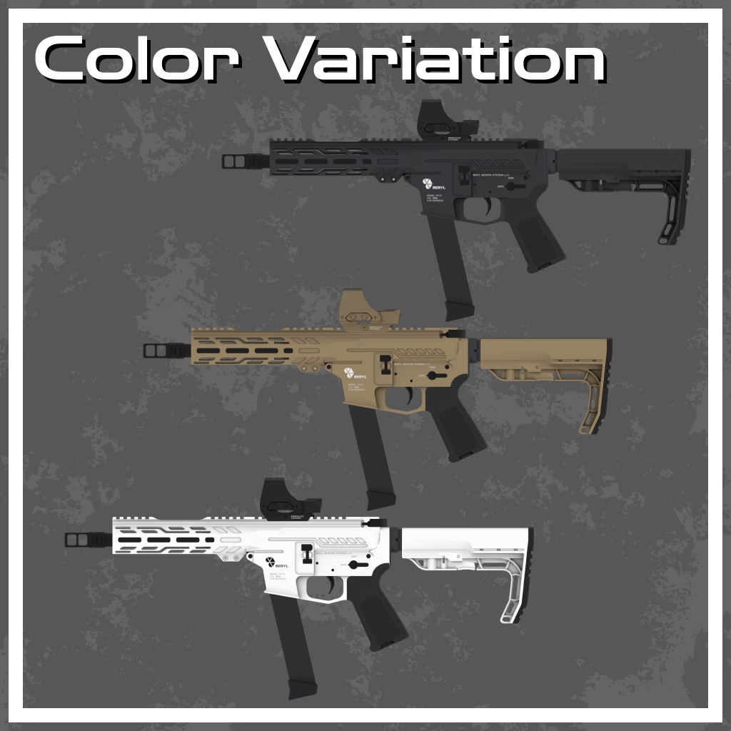 【VRChat】FR-9 PCC【サブマシンガン】