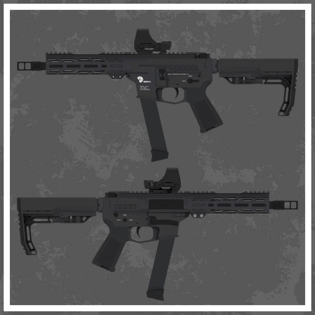 【VRChat】FR-9 PCC【サブマシンガン】