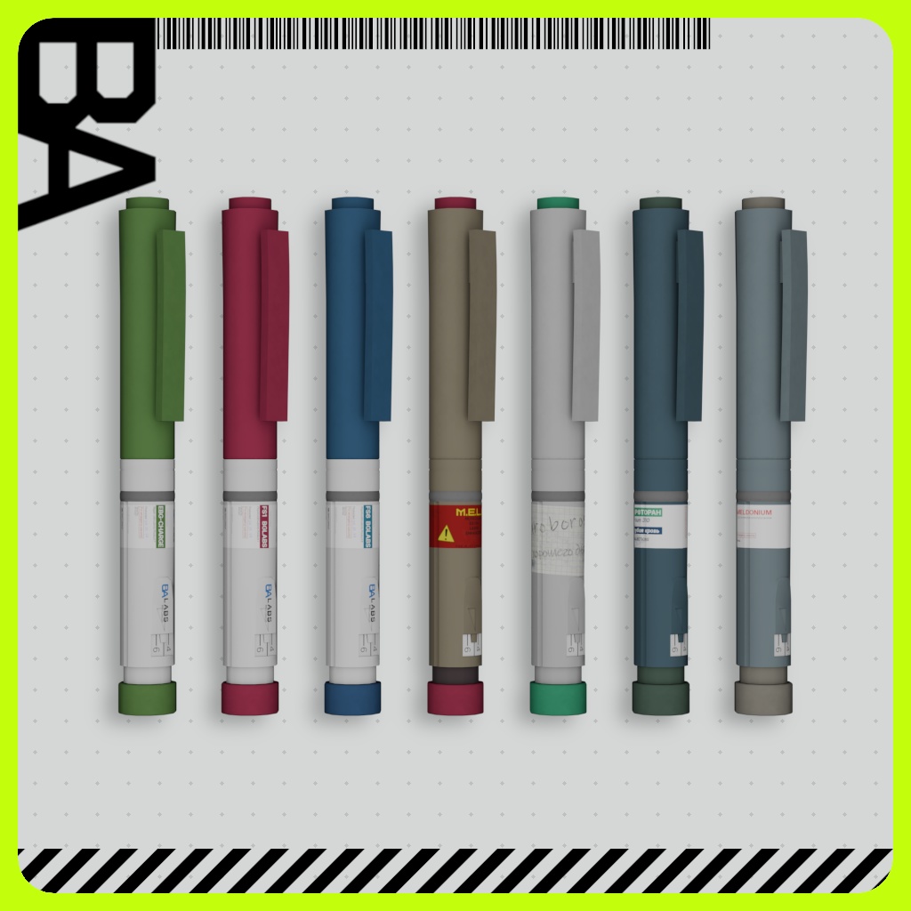 【ギミック付き】TACTICAL INJECTOR【3Dモデル】