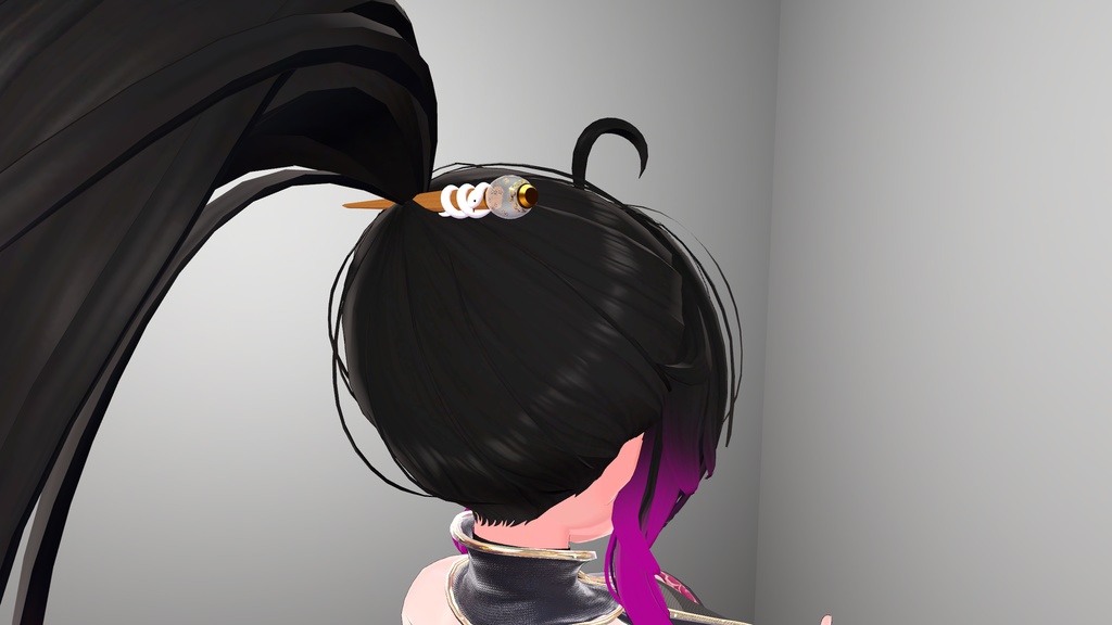 【VRC想定 3Dモデル】「新春!おへび玉かんざし」