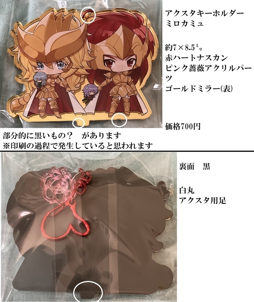 (匿名配送)ミロカミュ&カルデジェアクキー