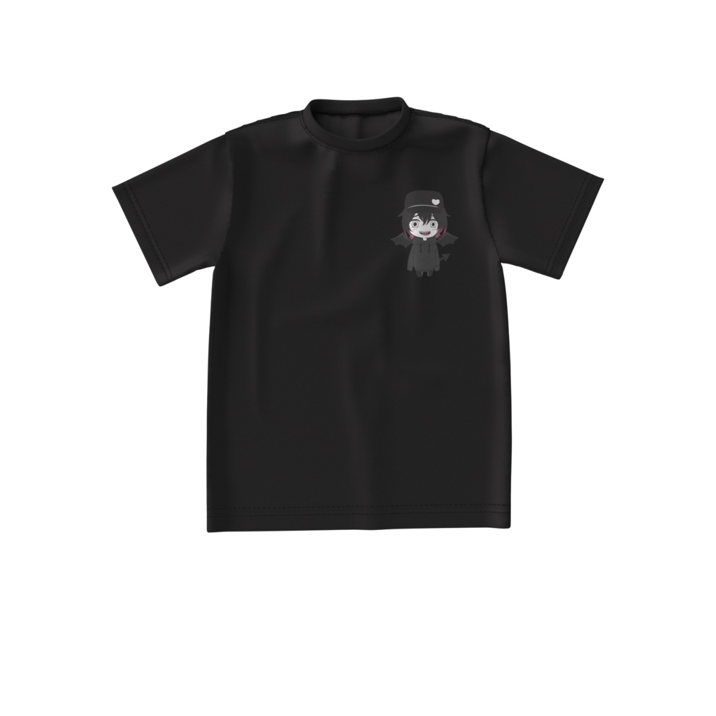 アオリでびるくんビッグシルエットTシャツ(白・黒)