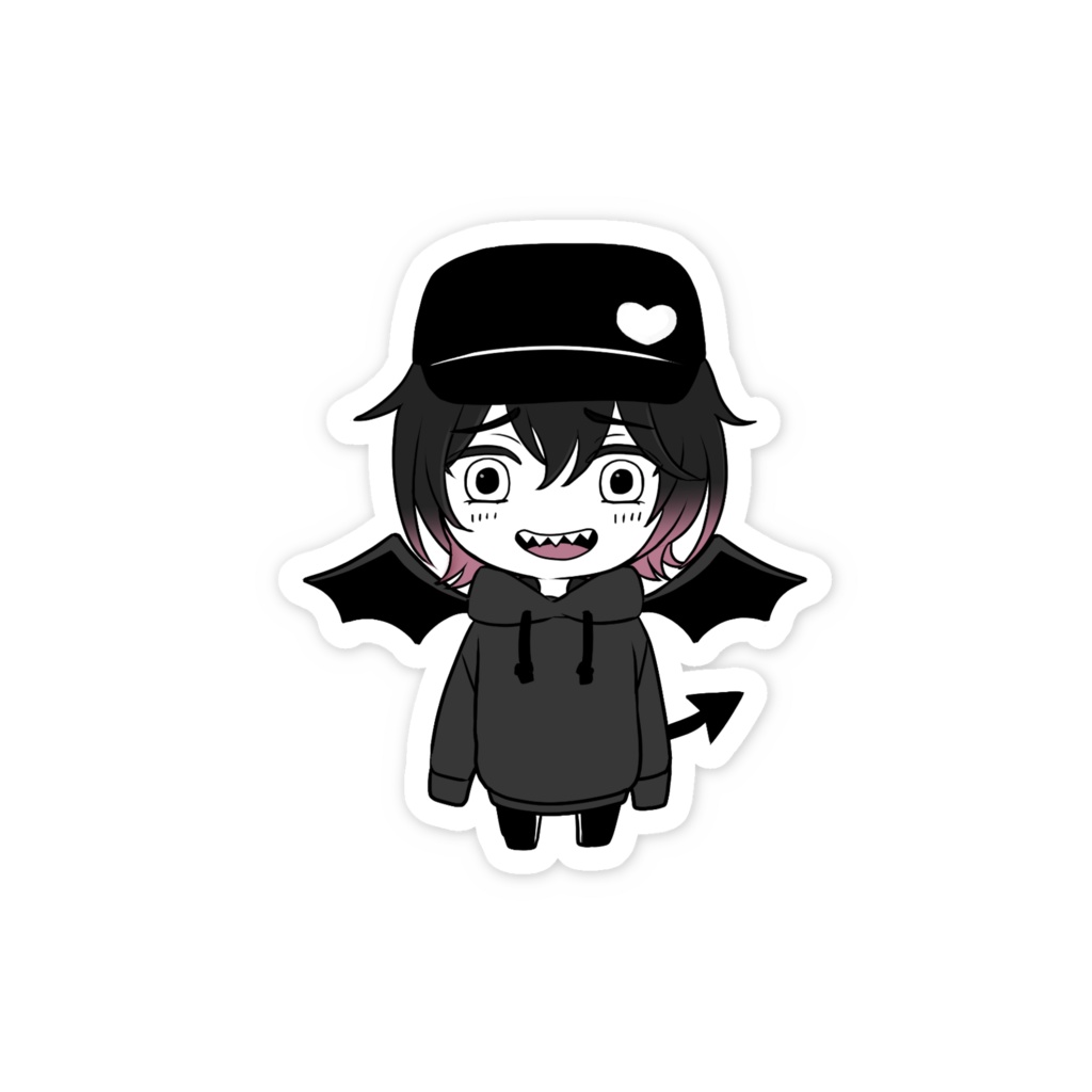 アオリでびるくん スマホステッカー