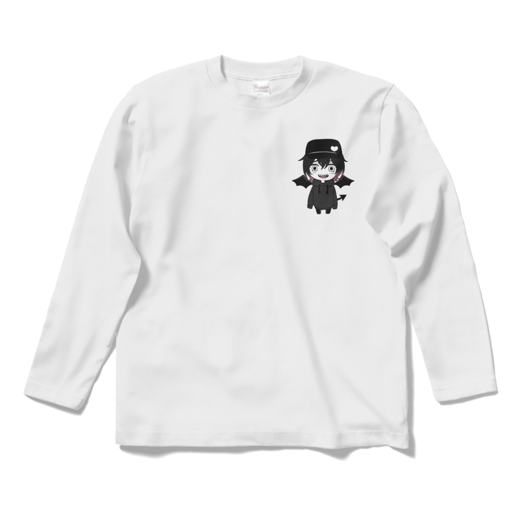 アオリでびるくん―ロンT（白・黒）