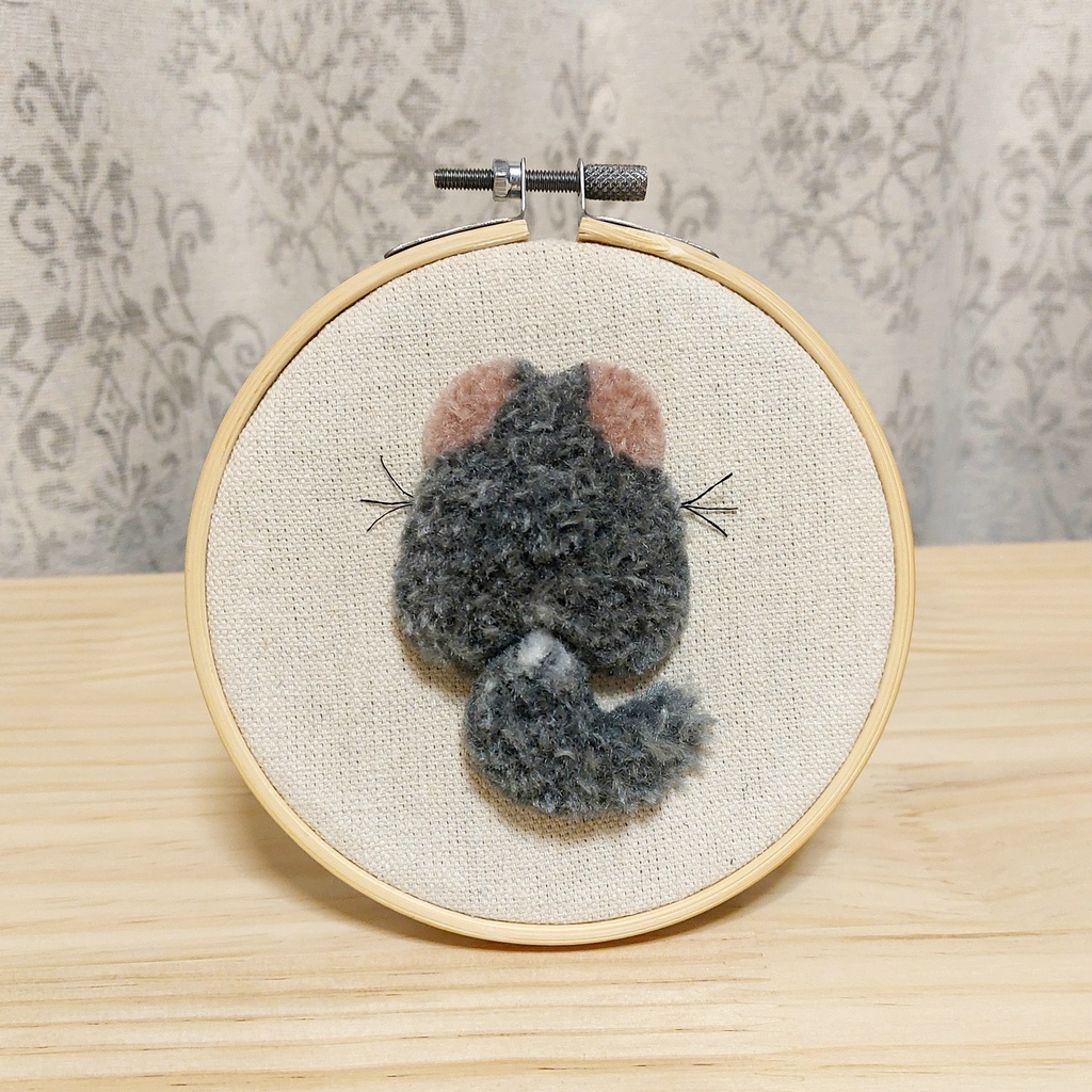 チンチラ 後ろ姿の壁飾り