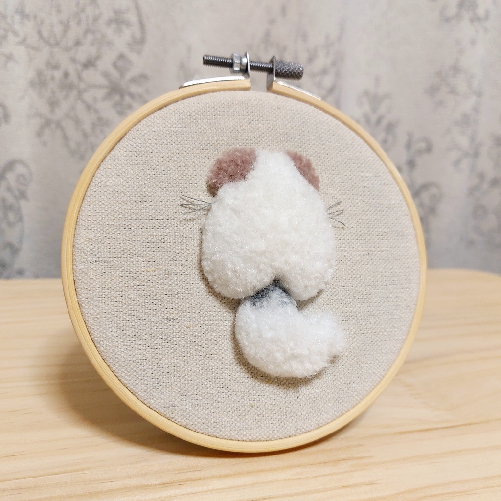 チンチラ 後ろ姿の壁飾り