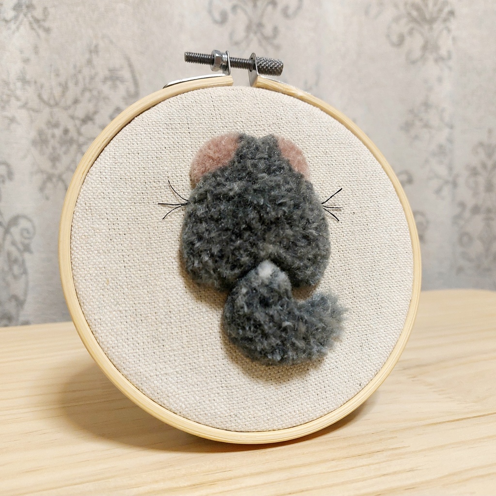 チンチラ 後ろ姿の壁飾り