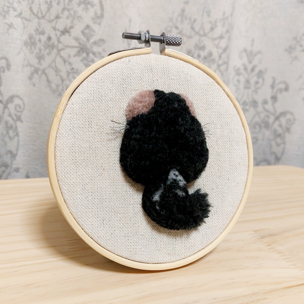 チンチラ 後ろ姿の壁飾り