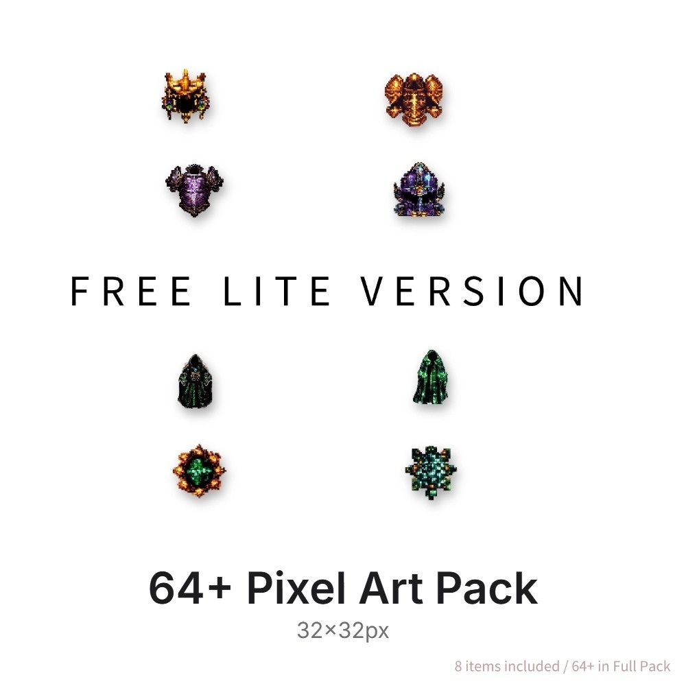 【無料版あり】RPG装備アイコン素材セット Vol.3 Lite