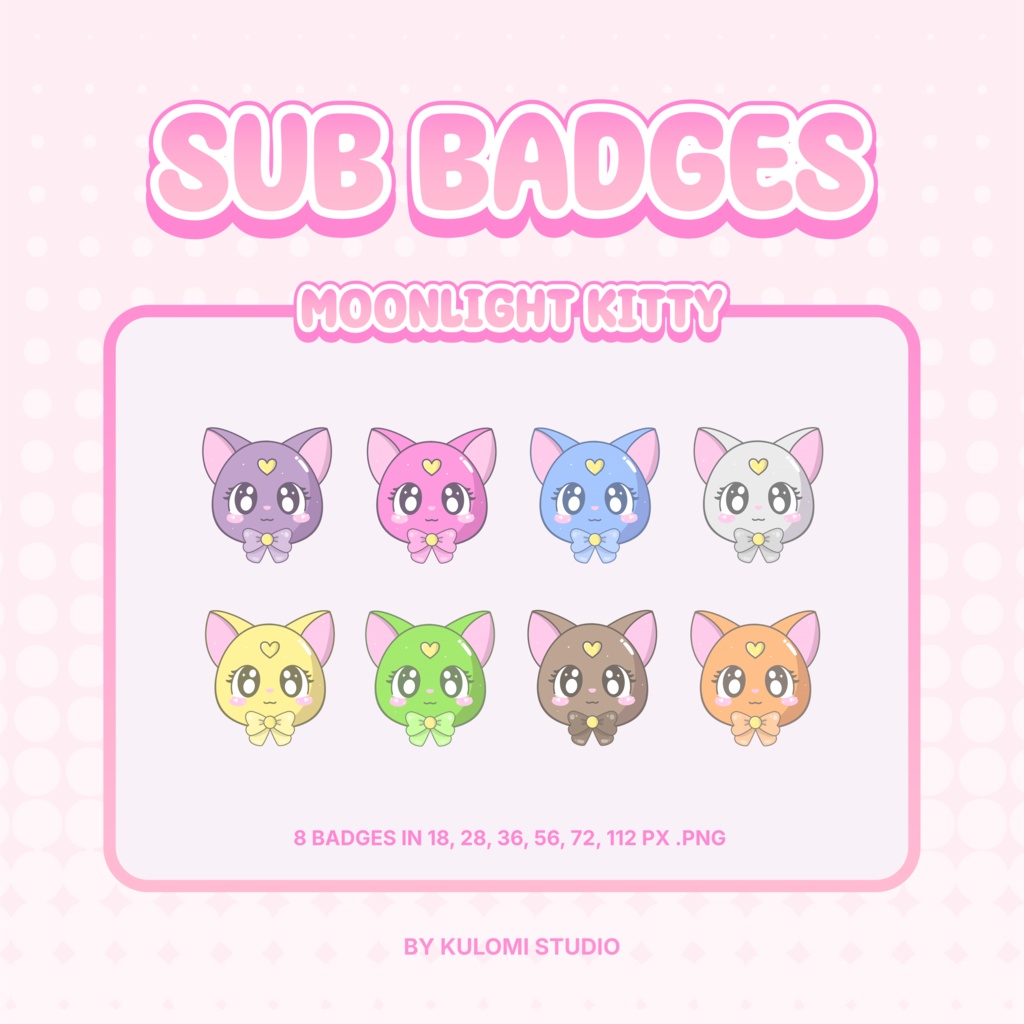 Moonlight Kitty Sub Badges