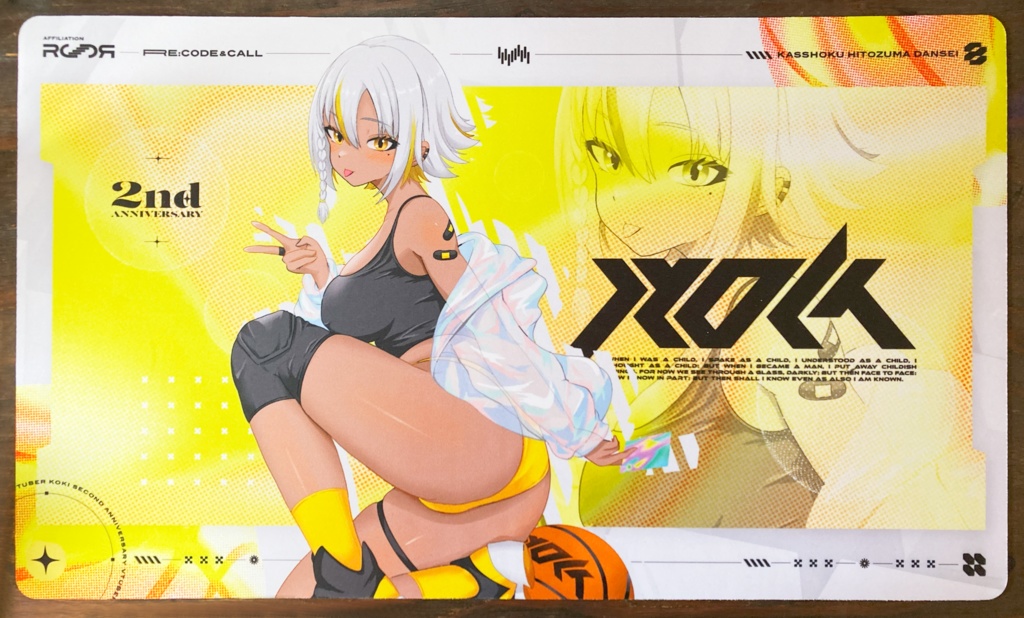 オリジナルプレイマット〈2周年記念ver.〉【VTuber KOKI】